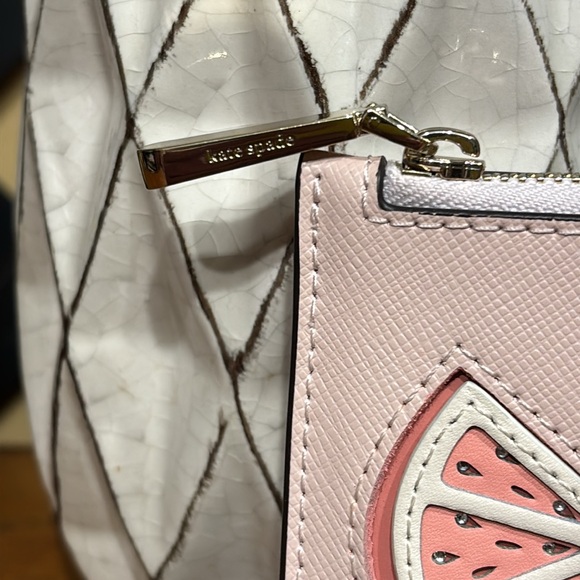 Kate Spade Novelty Tini Embellished Small Slim Bifold Wallet Spritz NWOT - Picture 3 of 16